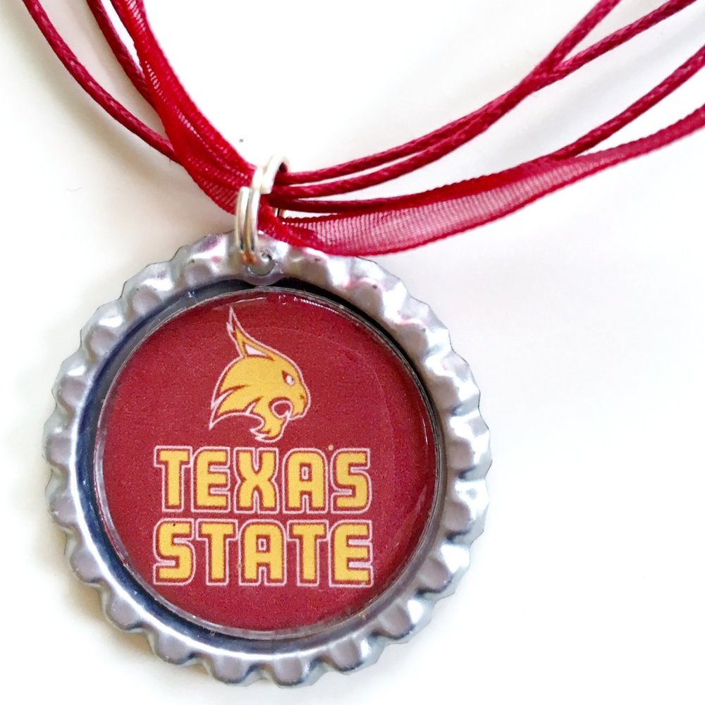 Texas State BOBCATS Handmade Necklace *NEW*